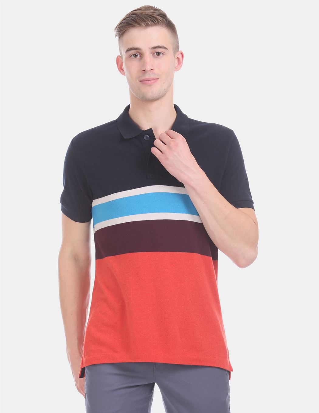 U.S.Polo Assn. Men Casual Wear Multicolor T-Shirt